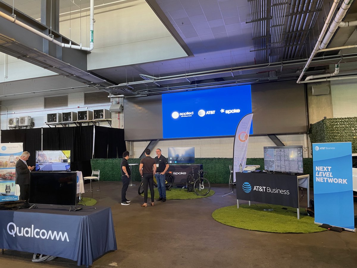 AppInfoInc's tweet photo. Today, Applied Information is at the @autosinnovate 2024 #AutoTechShowcase in Washington, DC. Together with @Qualcomm, Spoke, @Audi and @ATT, our team is exhibiting the latest, cutting edge technology that we have developed in the connected vehicles industry. See pictures below: https://t.co/rcabs7Vnad