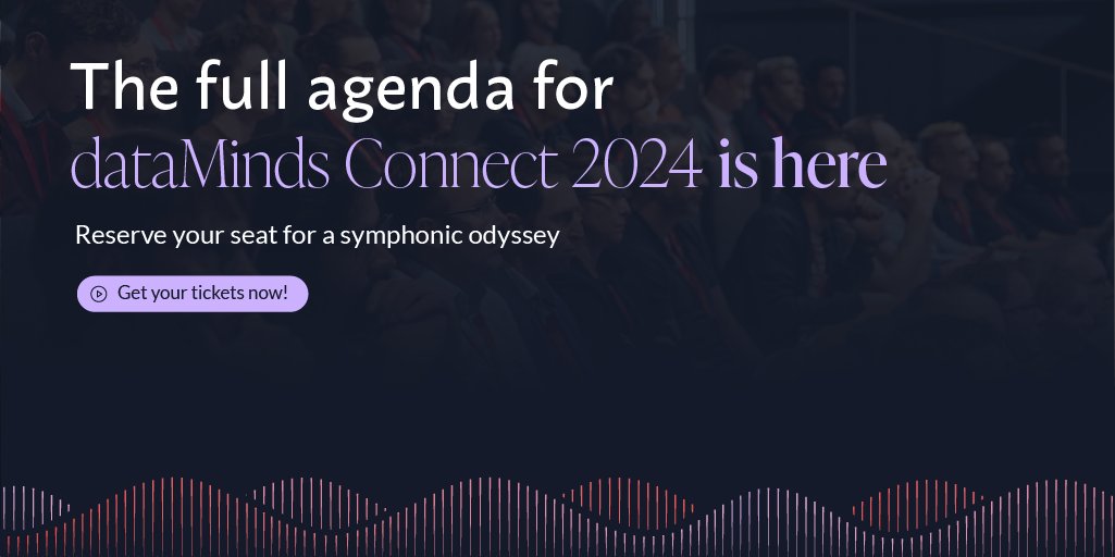 The wait is over! The gates to our data symphony are open! Full agenda for #dataMindsConnect24 revealed!🌟
📅Explore now &amp; secure your spot via bit.ly/3Vj5aJf
⏰ Exclusive Early Bird tickets are now available: bit.ly/3RrAnZA
#dataMindsConnect24 #datasymphony