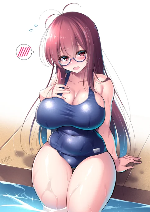最近絵あげれてないのと、暑いので、Vさん水着絵投下#のっす曼荼羅#まひゆあーと#くさつたーと#ゆたフレあーと 
