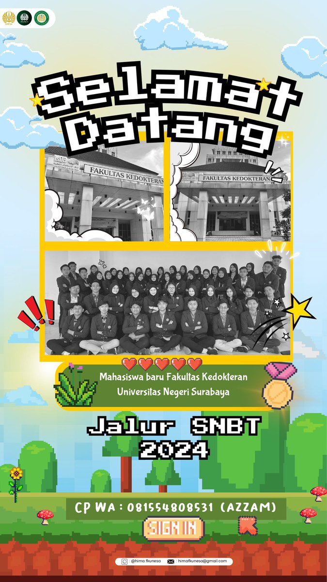 himaked_fkunesa's tweet photo. Selamat datang di FK UNESA jalur SNBT 2024 🙌🏻
temen-temen yang keterima silahkan bisa menghubungi cp yang tertera di bawah ini yaa!! 🤩🤩
#snbt #unesa #fkunesa https://t.co/CJV2d243FA