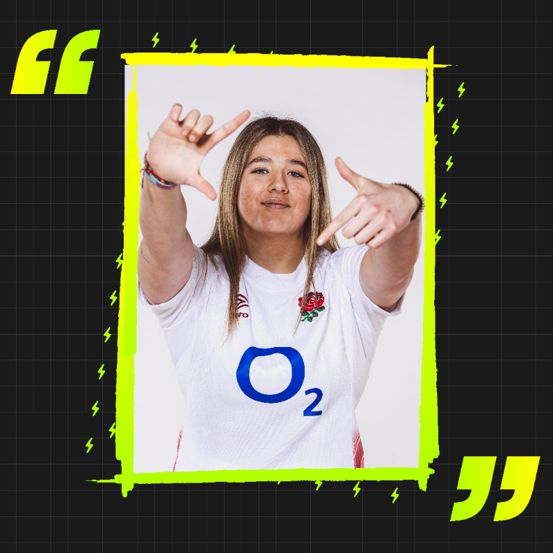 SixNationsU20's tweet photo. 😎 Get to know @EnglandRugby U20s and @HarlequinsWomen fly-half Ella Cromack, who's set to feature in this July's Women's Summer Series in Italy 💪