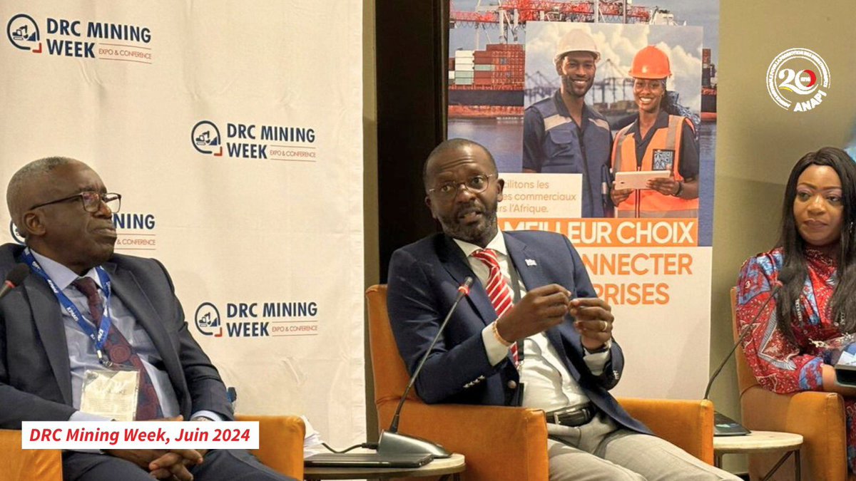 investindrc's tweet image. Avec l'ANAPI, bien investir pour une RD Congo prospère ! 🇨🇩

L'Agence Nationale pour la Promotion des Investissements (#ANAPI) est partenaire du DRC Mining Week, qui se tient à Lubumbashi du 12 au 14 juin 2024.

Lors de cet événement, notre Directeur Général, Anthony NKINZO