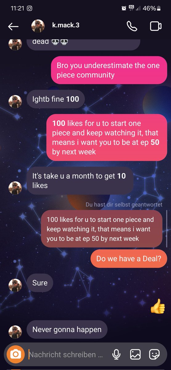 Dear One piece Fans, lovers and watchers

I need 100 likes ON THIS POST for my homie to start watching this Masterpiece. Please help this guy out 

PLEASE LIKE AND RETWEET 
#onepiece #ONEPIECE1117 #anime #ONEPIECECARDTHEBEST