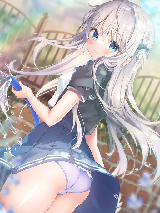 濡れちゃうよ…?🩵 