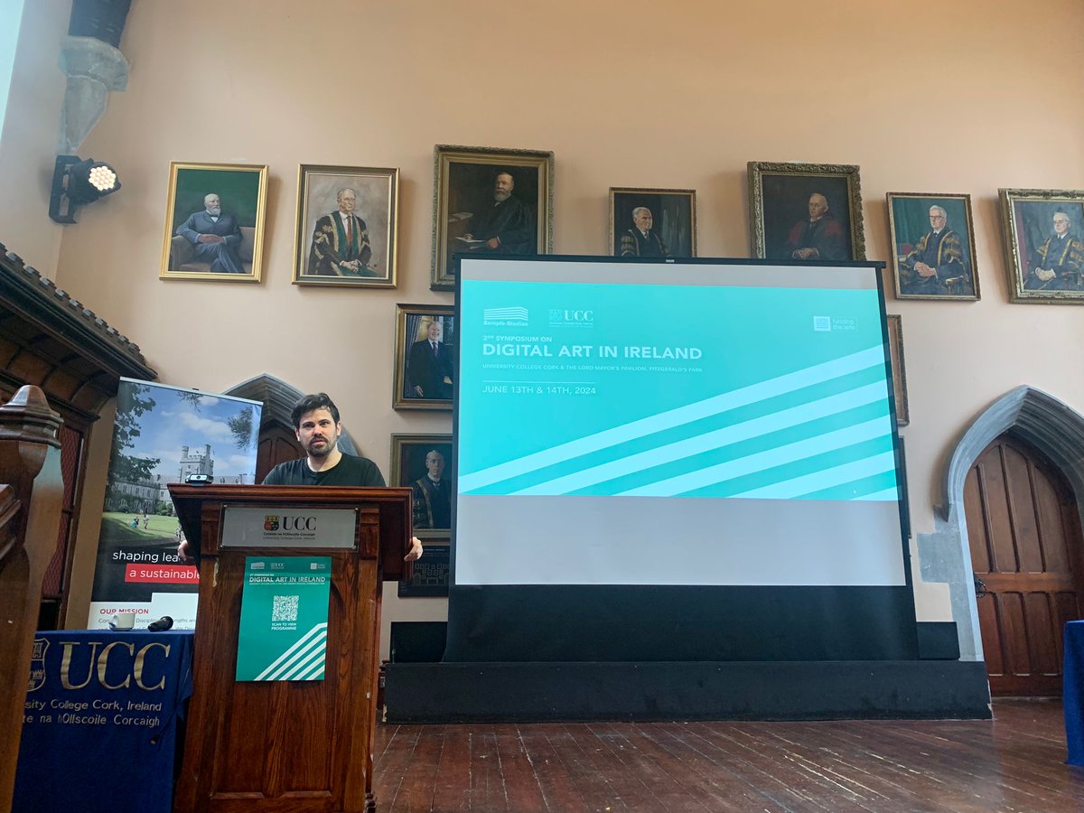 SampleStudios's tweet image. The 2nd Symposium on Digital Art in Ireland is kicking off in @universitycollegecork this morning. Sample-Studios and @digitalhumanitiesucc welcome over 120 delegates to discuss digital art and practice over a packed two-day programme from 13-14 June.