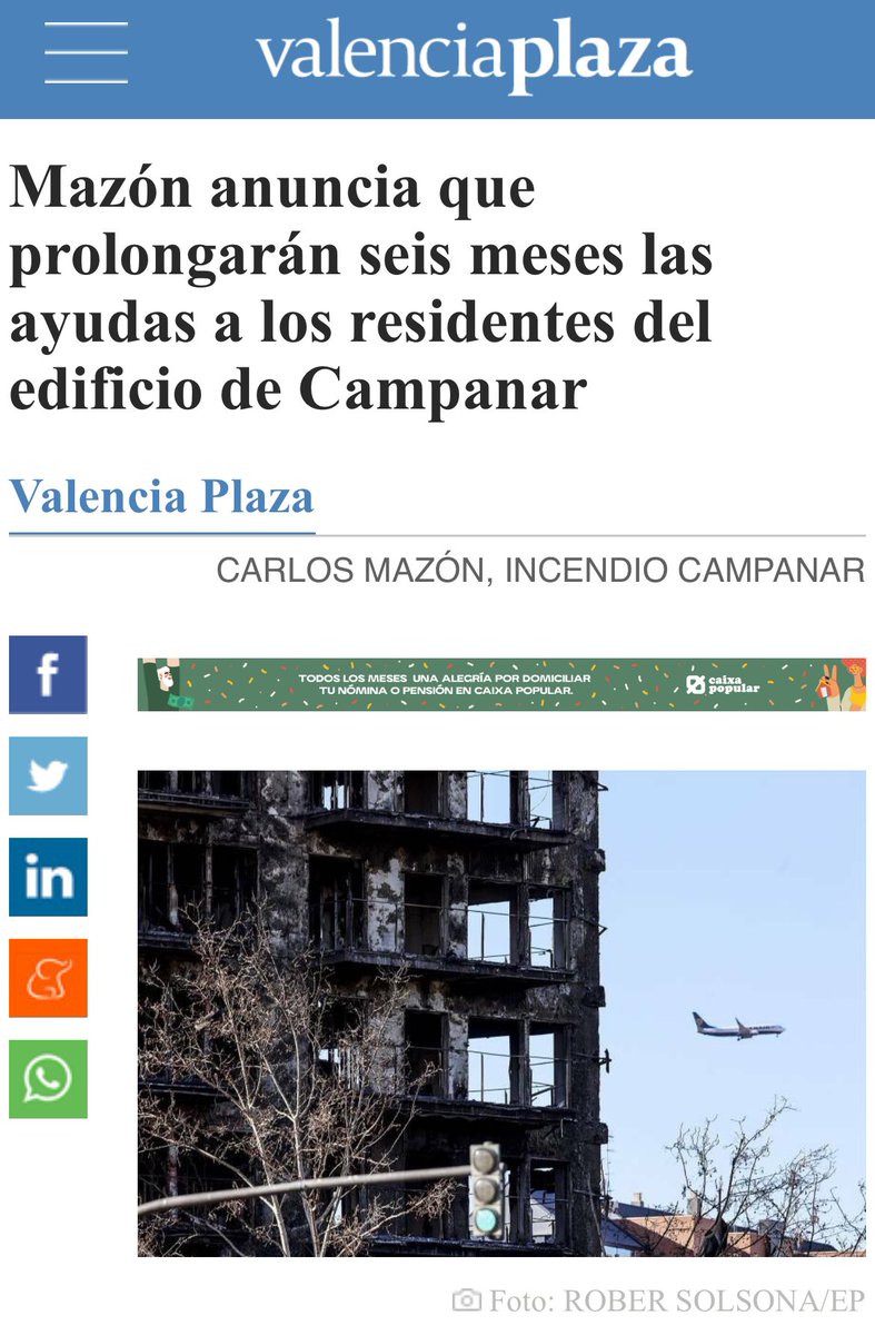 incendiovlc's tweet photo. Gracias @carlos_mazon_ y equipo por ayudarnos y actuar en consecuencia de las necesidades de los afectados del Incendio de Campanar https://t.co/0SYgIq3LRG
