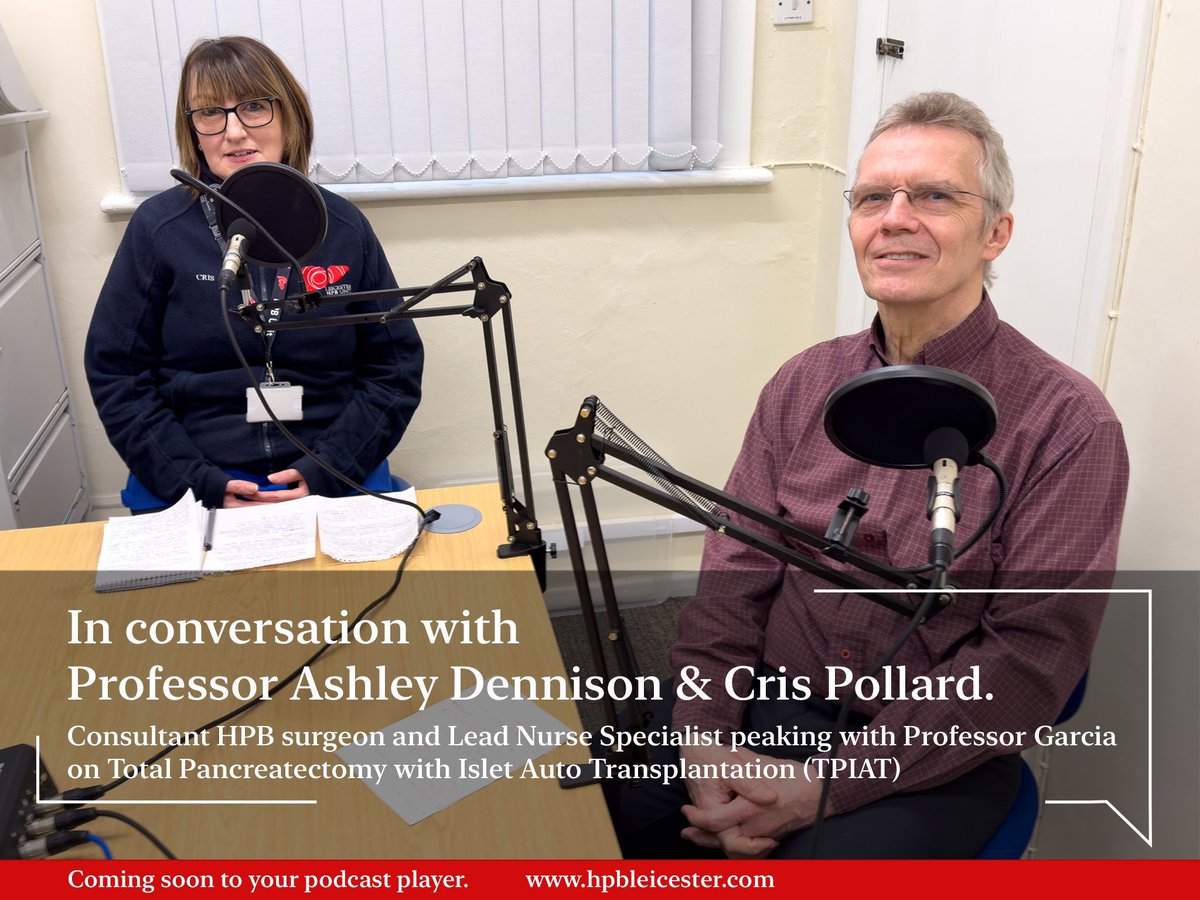 HpbLeicester's tweet photo. All podcast recordings now completed with excellent contributions from our subject matter experts. Just making final adjustments to our “Chronic Pancreatitis” before its release. @UHL_DIETITIANS @Leic_hospital https://t.co/IA2N3Ef8ni