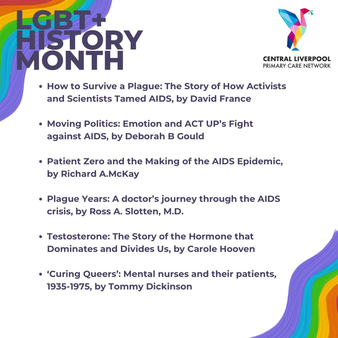 TheElmsMedLpool's tweet photo. Reading list of books which touch on themes of healthcare, biology and medicine from an
LGBT+ perspective.🏳️‍⚧️🏳️‍🌈 #PrideMonth https://t.co/d4VL70k1Iv