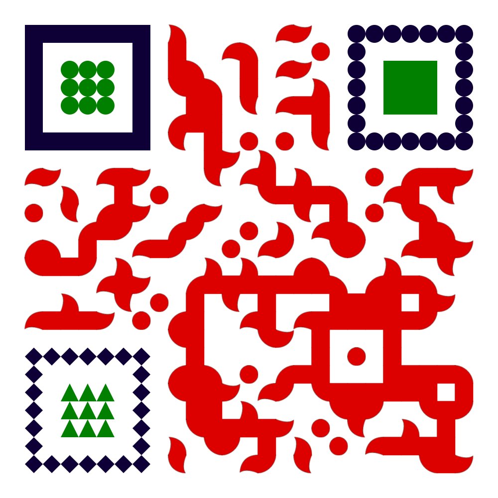 An internal aspiration we have secretly held, is to create qr codes that are works of art in their own right. We are busy experimenting with some fresh ways to harness every pixel within purpose, here is a recent creation from Khalil. 

We love it, what do you think?