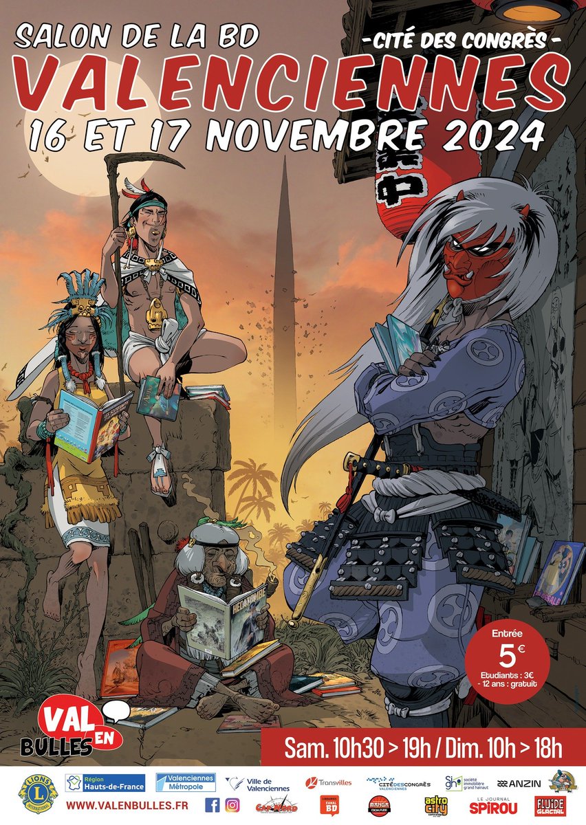 Le prochain salon de la #BD de Valenciennes, c'est les 16 et 17 novembre prochain à la <a href="/CiteCongresVal/">Cité des Congrès</a> !