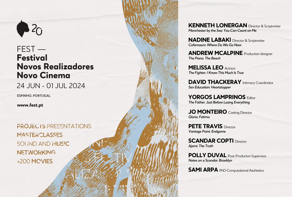 Have you already checked our esteemed lineup of directors who will be in Espinho for FEST 2024?

Kenneth Lonergan, Nadine Labaki, Pete Travis, and Scandar Copti will be attending.

Link in bio: Accreditations!