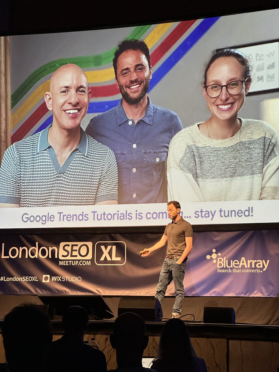 .<a href="/danielwaisberg/">Daniel Waisberg</a> just announced future Google Trends Tutorials on the stage of  #LondonSEOXL