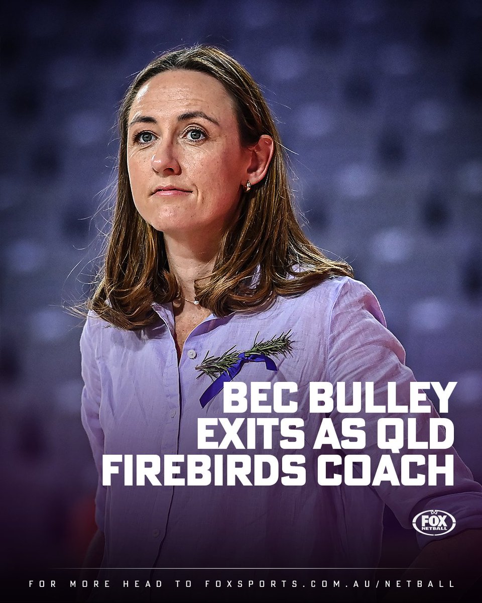 fox_netball's tweet photo. Bec Bulley has coached her last game for the Firebirds.

DETAILS | https://t.co/ax8noqolDb https://t.co/32qOChNqeV