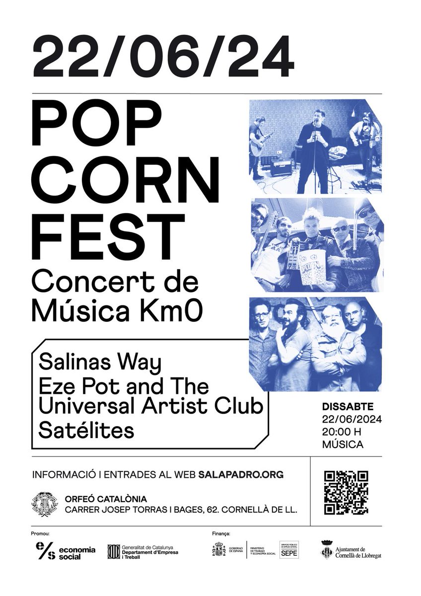 WaySalinas's tweet photo. Ahí va el cartel del concierto del sábado 22 a las 20:00 en la @SalaPadro... os esperamos!!! https://t.co/fjc47tweA3