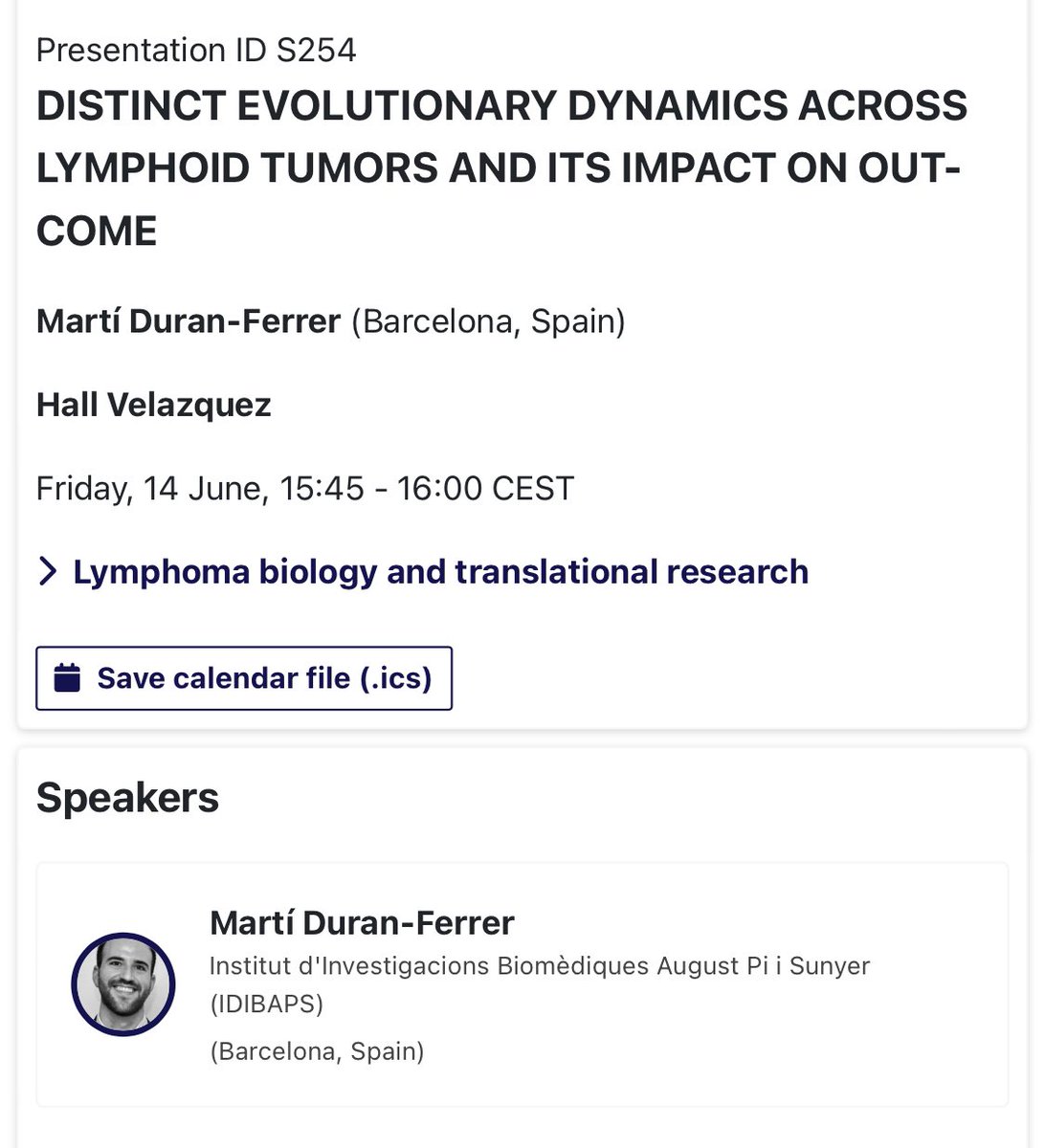 Marti_DF's tweet image. Heading Madrid for #EHA2024!🩸Tomorrow I’ll present our work @CalumGabbutt @trevoragraham @BEpigenomics on tracking cancer evolution with DNA meth on lymphoid tumors, at scale, with clinical implications!👉🏻 congress-apps.ehaweb.org/eha2024/en-GB/…
@EHA_Hematology @young_eha @ContraCancerEs
