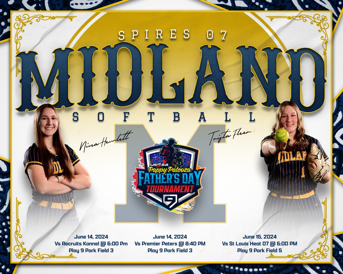 We will be playing in the Pappy Palooza Father's Day Tournament this weekend.  We've got games Friday evening, Saturday evening and bracket starts Sunday.  Ready to get back out on the dirt!  

Good luck ladies!