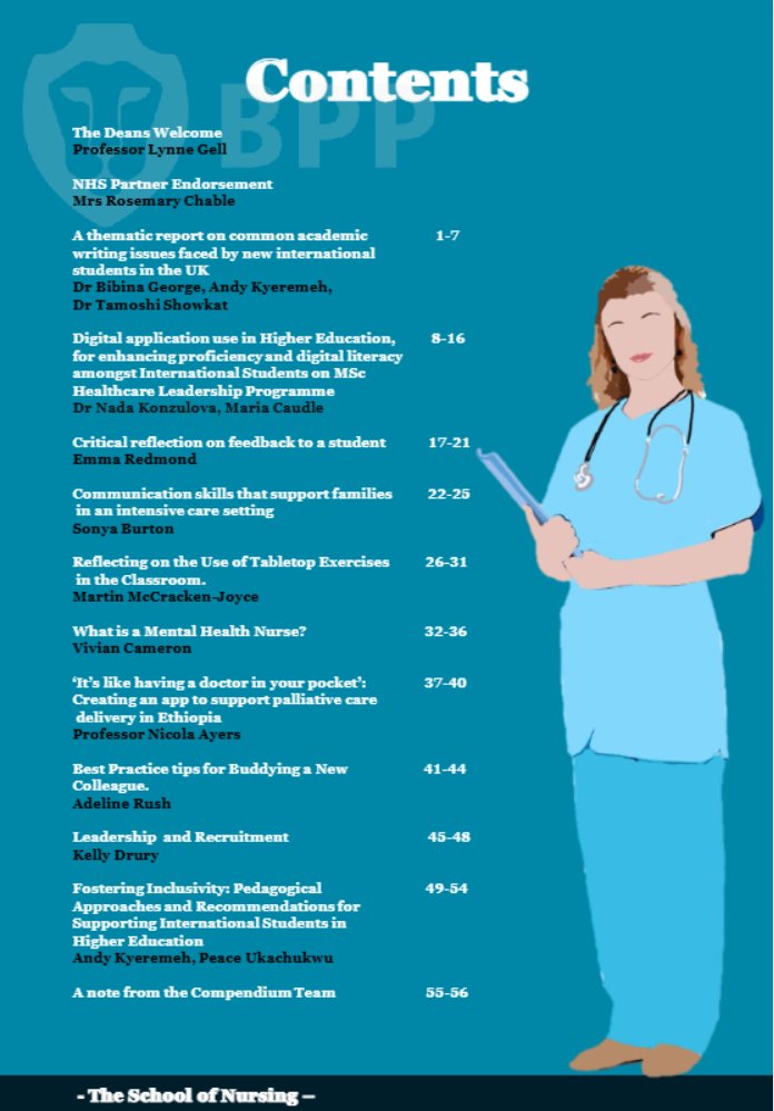 Impact and Innovation. An insightful addition to the repository, The School of Nursing Compendium of Effective Practice. View the complete compendium here: doi.org/10.25416/NTR.2… <a href="/bpplandt/">BPP L & T</a>