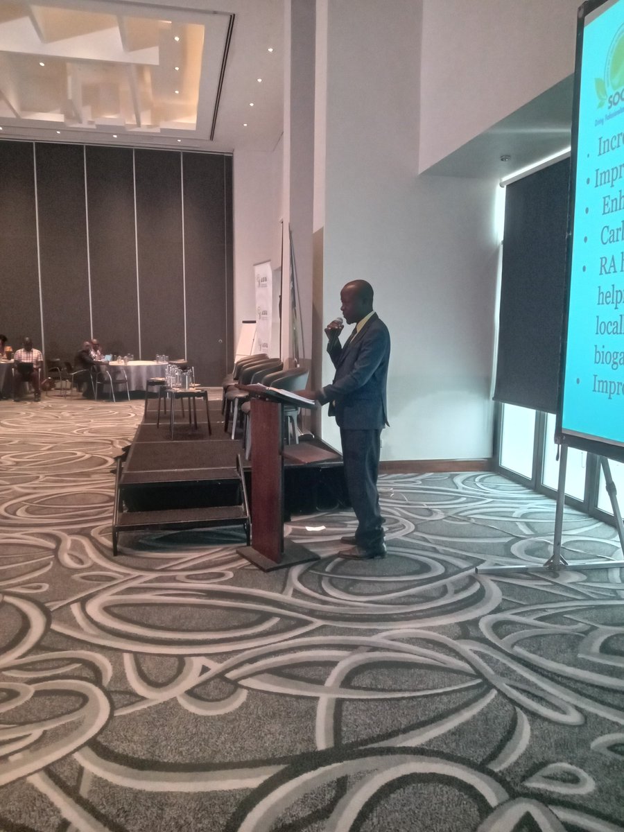 socaakenya's tweet photo. Live from the RA Conference! We’re shaping a favorable environment for Regenerative Agriculture practices. 
Mr. Norman Mahero, an RA farmer from Kakamega County presenting. #RAConference #RegenerativeAgriculture #SustainableFarming https://t.co/RhDvunFlww
