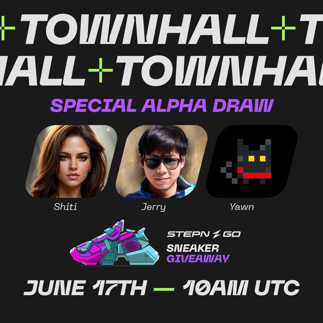 Stepnofficial's tweet image. #STEPNGO Townhall - Special Alpha Draw Edition 🎉

How to participate? When to register? What prizes to expect?

@shitirastogi, @yawn_rong, and @Jerry10240 will cover everything you need to know about the Alpha Draw! 

📆 June 17, 10 AM UTC
🔗 x.com/i/spaces/1djGX…

And guess…