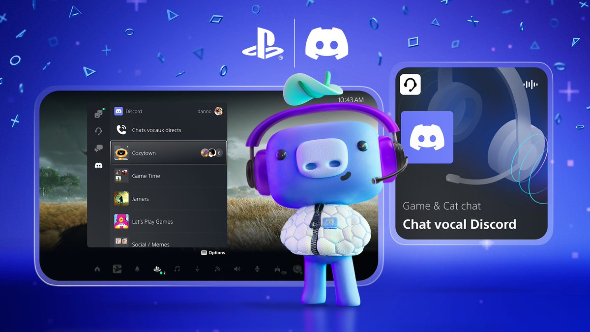 discord_fr's tweet photo. Du coup ça vous dérange pas si on permet à tout le monde de rejoindre un vocal Discord directement depuis votre @PlayStationFR 5? On check juste au cas où.

Bientôt disponible ! 
Plus d'info : https://t.co/zFd3oVMHIR https://t.co/B9phwP3qCD