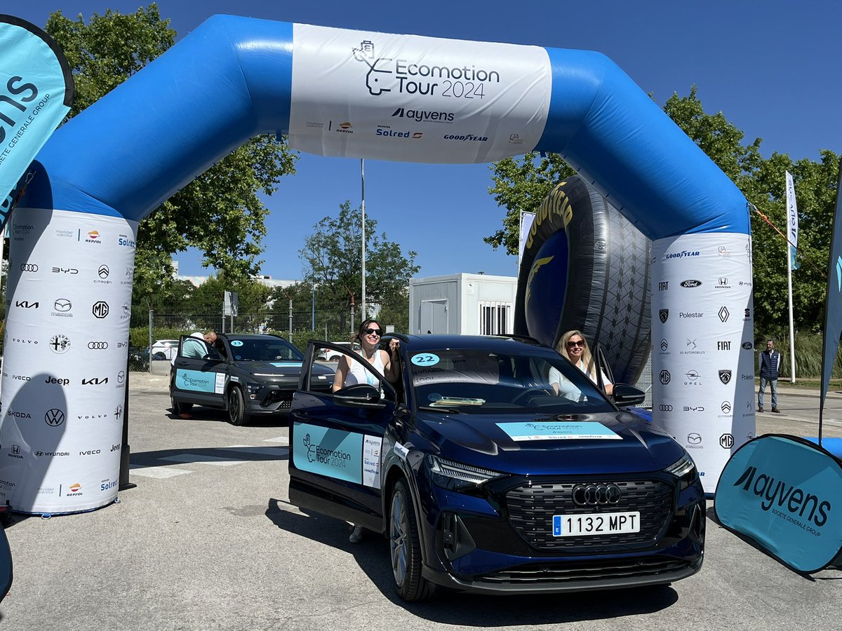 <a href="/CitroenEspana/">Citroën España</a> <a href="/SamuelSaco/">Samuel Saco</a> <a href="/skoda_es/">Škoda España News</a> <a href="/AlfaRomeo_es/">Alfa Romeo España</a> <a href="/FordSpain/">Ford España</a> <a href="/JRValor/">Juan Roig Valor</a> <a href="/tuSEAT/">SEAT España</a> <a href="/DS_Espana/">DS España</a> <a href="/PolestarCars/">Polestar</a> @Opel_Spain <a href="/MGMotorEspana/">MG Motor España</a> <a href="/HyundaiEsp/">Hyundai España</a> <a href="/BYD_Europe/">BYD Europe</a> <a href="/Borja_Fadon/">Borja Fadón</a> <a href="/MotorLobby/">Motor Lobby</a> <a href="/VW_es/">Volkswagen España</a> <a href="/HondaESauto/">Honda España Automóviles</a> <a href="/javiermolto/">Francisco Javier Molto</a> <a href="/volvocares/">Volvo Car España</a> @KiaEspana Reyes Luque (<a href="/luquereyes/">Reyes Luque</a>) y Alicia Fernández serán las encargadas de llevar el <a href="/audispain/">Audi España</a> Q4.

¡Mucha suerte!

#AyvensEcomotion2024