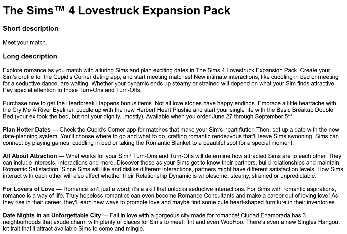 InstantGamingEN's tweet photo. 🚨 Leak Alert! 🚨

The Sims 4 Lovestruck Expansion Pack is set to release on July 25th! https://t.co/fHlARi2aCt