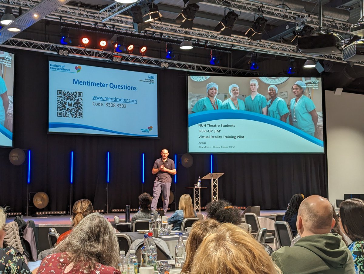 Kimberley Adams 💙 (@kimberleycham15) on Twitter photo Fantastic presentation from Alex <a href="/trentsimulation/">Trent Simulation</a> regarding VR Simulation within operating department practice, providing safe space for surgical scrub for complex surgeries #NUHEEE2024 @ClinSupportNUH <a href="/nottmhospitals/">Nottingham University Hospitals</a> <a href="/theatreedandde1/">NUH Theatres : Education and Development team.</a> Fantastic presentation from Alex <a href="/trentsimulation/">Trent Simulation</a> regarding VR Simulation within operating department practice, providing safe space for surgical scrub for complex surgeries #NUHEEE2024 @ClinSupportNUH <a href="/nottmhospitals/">Nottingham University Hospitals</a> <a href="/theatreedandde1/">NUH Theatres : Education and Development team.</a>