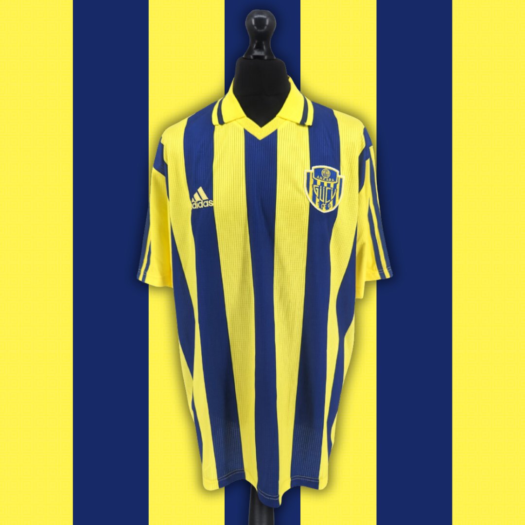 Ankaragacu (H) '01/02 Rare home shirt worn by MKE Ankaragücü