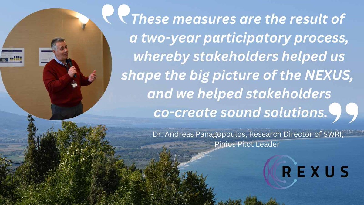 In Pinios pilot stakeholders including 
👉🧍🧍from central &amp; local govt
👉management authorities
👉👨‍🌾's cooperatives
👉academics &amp; experts
prioritized 20 #REXUS measures based
👉on data &amp;
👉8 well- justified criteria assessed in real-life conditions 
🔗 bit.ly/4ccpgf4