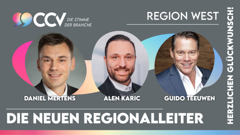 ccvev's tweet image. CCV-REGION WEST WÄHLTE REGIONALLEITER
Die CCV-Region West hat Alen Karic (Digital Dialog) und Daniel Mertens (InVision AG) im Amt bestätigt und Guido Teeuwen (Teleperformance) neu gewählt.
cc-verband.de/ccv-region-wes…
Herzlichen Glückwunsch!
#CCVev #CustomerService #Callcenter