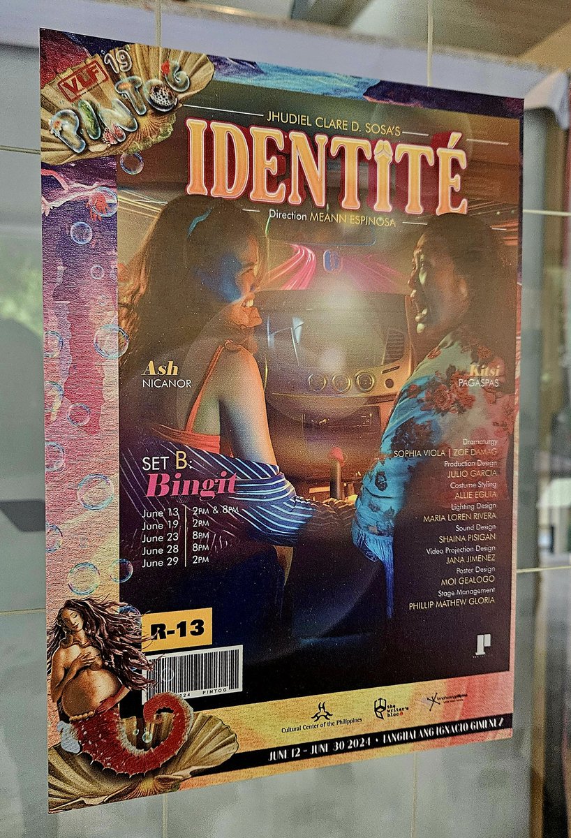 bwjohndc's tweet photo. 🎭 15: Identité
(Virgin Labfest 19: Set B, Bingit)
Playwright: Jhudiel Claire Sosa
Director: Meann Espinosa
📍CCP Tanghalang Ignacio Gimenez (Black Box Theater)
#vlf19pintog #VirginLabFest
#Identité #VirginLabFest2024 https://t.co/L1cYY0kHMB