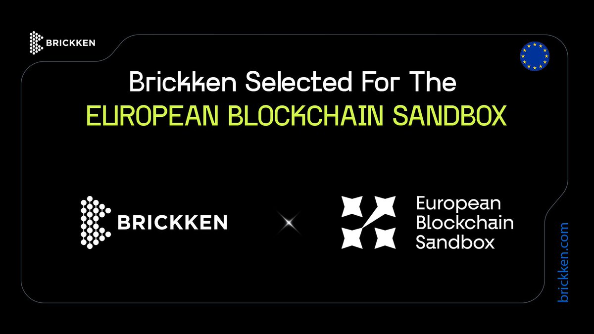 Brickken's tweet image. ‼️ BREAKING NEWS ‼️

Brickken joins the European Blockchain Sandbox to accelerate the adoption &amp;amp; legal framework around tokenization

Thread Summary
🔹Brickken is one of only 20 Projects in the European Blockchain Sandbox.
🔹The Digital Asset Suite will be tested on @base,…