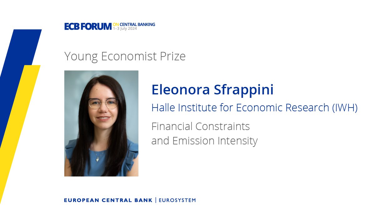 Eleonora Sfrappini investigates how high-emitting firms adjust to tightening financial constraints. She shows that the impact of financial constraints on emission intensity depends on the nature of the constraint and firms’ internal funding allocation.  
ecb.europa.eu/pub/conference…