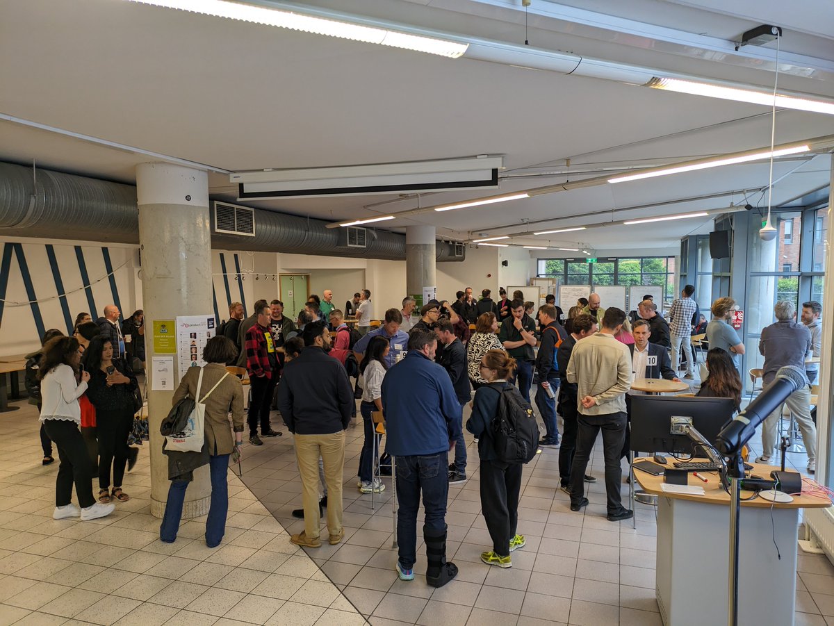 Talk tables in full swing, an exciting kick off to the day! #PCDub