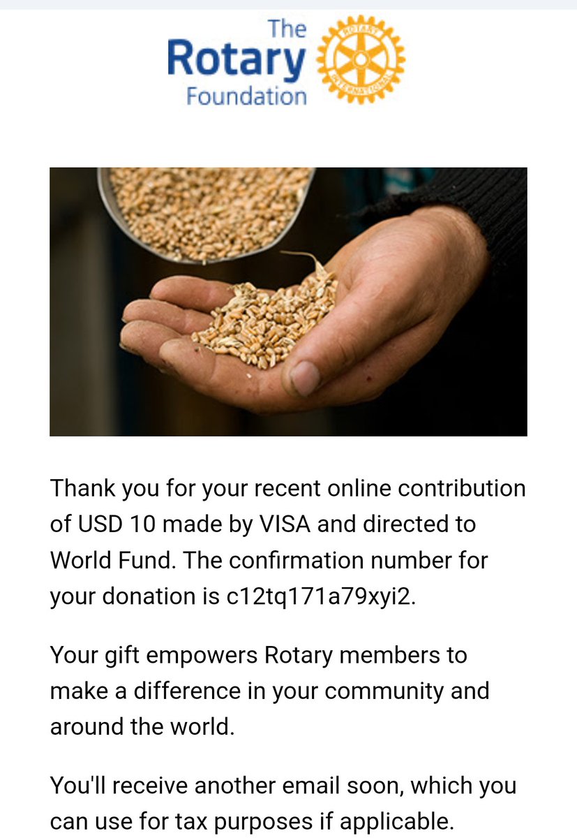 May 2024:
Revenue: 195.79$. 
Donation to charity: 10$. 
Fund has received funding: Rotary Foundation.