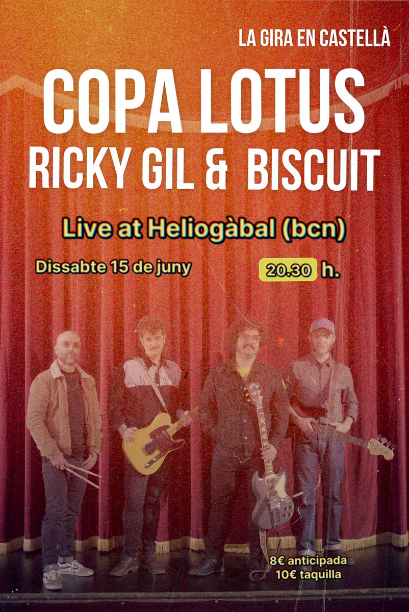 No us perdeu una nit homenatge a les telecasters amb @biscuitRnRband! ⚡️

Entrades! 👇🏻

link.dice.fm/Y82542eb8738