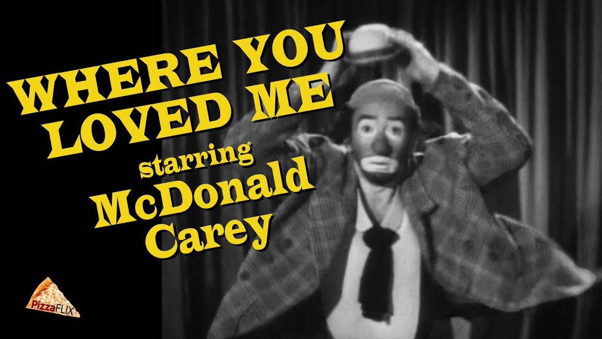 TalkingPicsTV's tweet photo. A clown achieves fame... but at what cost? #MacdonaldCarey #FrancesRafferty STAR PERFORMANCE: WHERE YOU LOVED ME (1955) 12:50pm drama on #TPTV https://t.co/F2S3A159lM