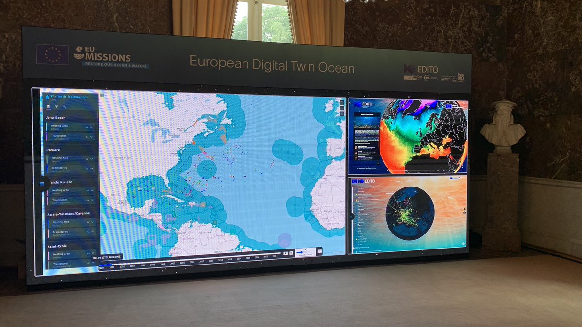 Day 2 of the #DOF2024 Kicking off the high-level event with a brilliant host and a look at the ‘beast’ aka the EU Digital Twin of the Ocean #EUDTO 🌎🌍🌏#missionocean 🌊💙🩵