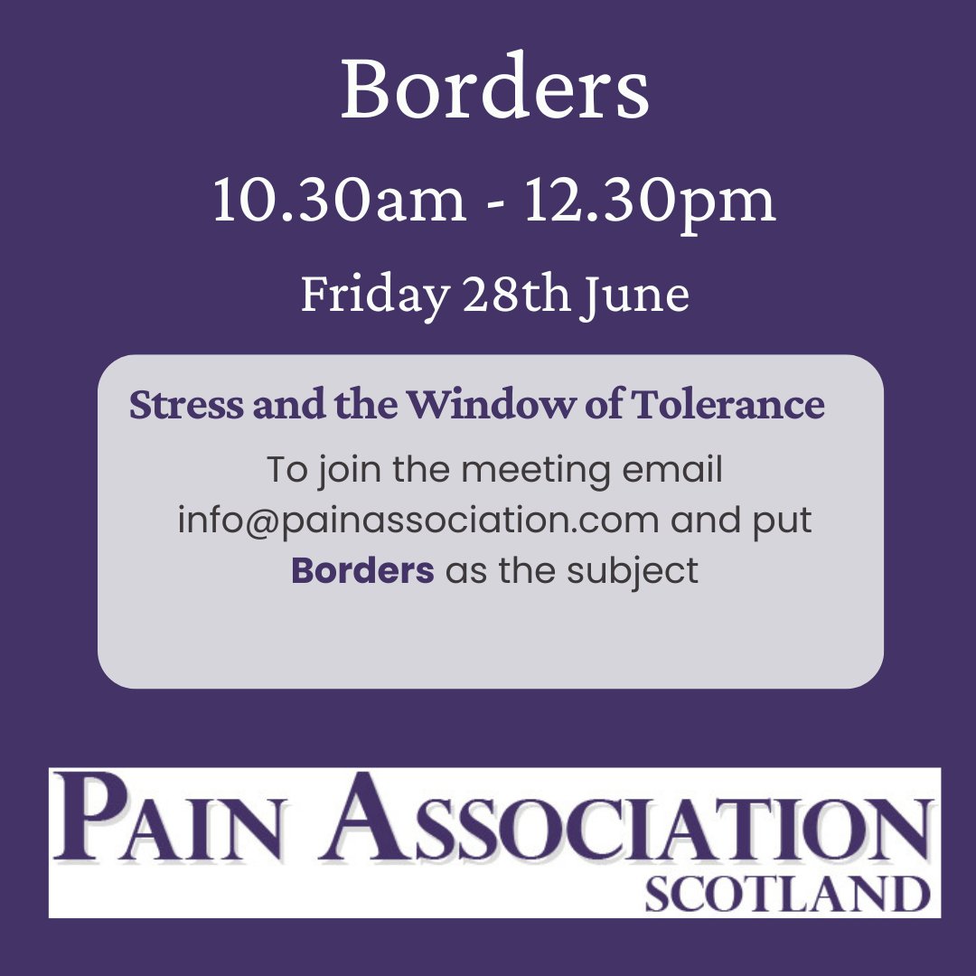 PainAssocScot's tweet photo. Next Borders meeting will be online

Meetings details 👇

To sign up 👇
https://t.co/97whO113r0

@SoniaCottom @NHSBorders @BordersMentalH @NHSB_Pharmacy @NHSBordersLib @ScotCLWnetwork https://t.co/Ge1AflSom5