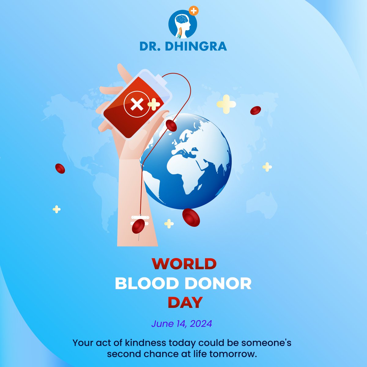 Be a lifesaver. Your blood donation can make a world of difference🌟🩸

#WorldBloodDonorDay #DonateBlood #DrAnilDhingra #SpineSurgeon #Neurosurgeon #Neurosurgery #NeuroSurgerySpecialist #Chandigarh #Surgeon #digitalseries #SurgeonLife #HealthTips #Brainhealth #digitalseries