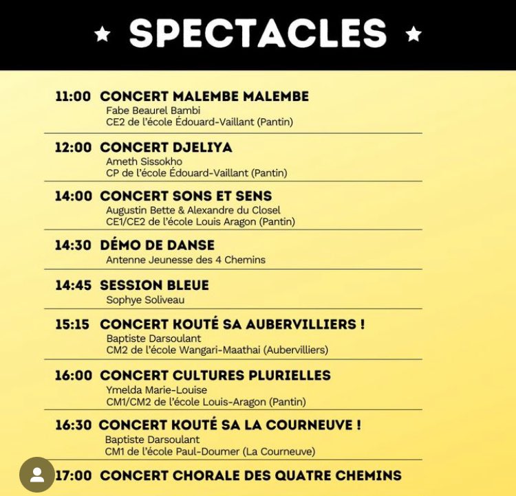 juanxbal's tweet photo. 💃🏼🕺 Ce samedi on fête la musique à la Dynamo @BBleues avec de talentueux artistes et les choristes des #QuatreChemins en clôture de la journée à 17 heures : venez nombreux ! 
#Pantin #Fetedelamusique #chant #chorale @VilledePantin @Est_Ensemble https://t.co/5cyNLbfqAK
