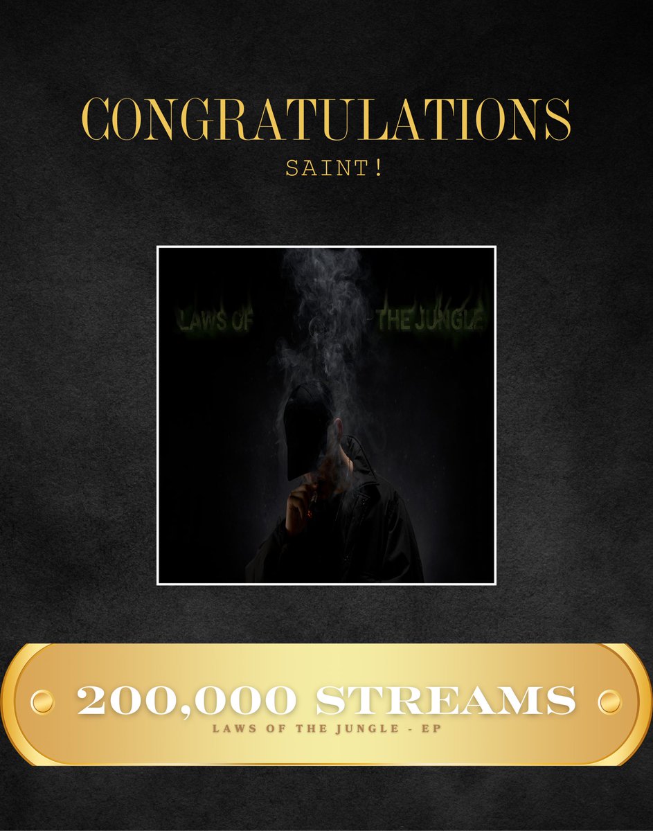 FreeReignRecord's tweet photo. Congratulations @St_Musik on 200,000 Streams! Monumental achievement👏🏼

What’s your favourite track off the EP? 

#music #hiphop #congrats #fyp https://t.co/NeWgI7Viyi