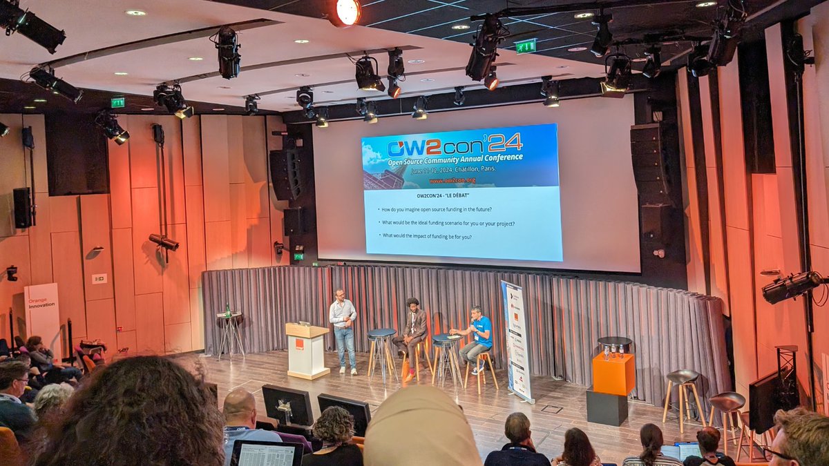 CollaboraOffice's tweet photo. 📢 We were happy to participate in this year's #OW2con and especially excited to support it as gold sponsors. It was great showcasing our integration with Pristy, (developed by @JeciCorp), which ensures secure #documentcollaboration with a user-friendly, modern interface.
OW2 is dedicated to creating new technology and fostering a vibrant community and business ecosystem. Sharing the same mission, we look forward to continuing our collaboration. 💜
#CollaboraOnline #OW2con #OpenSource