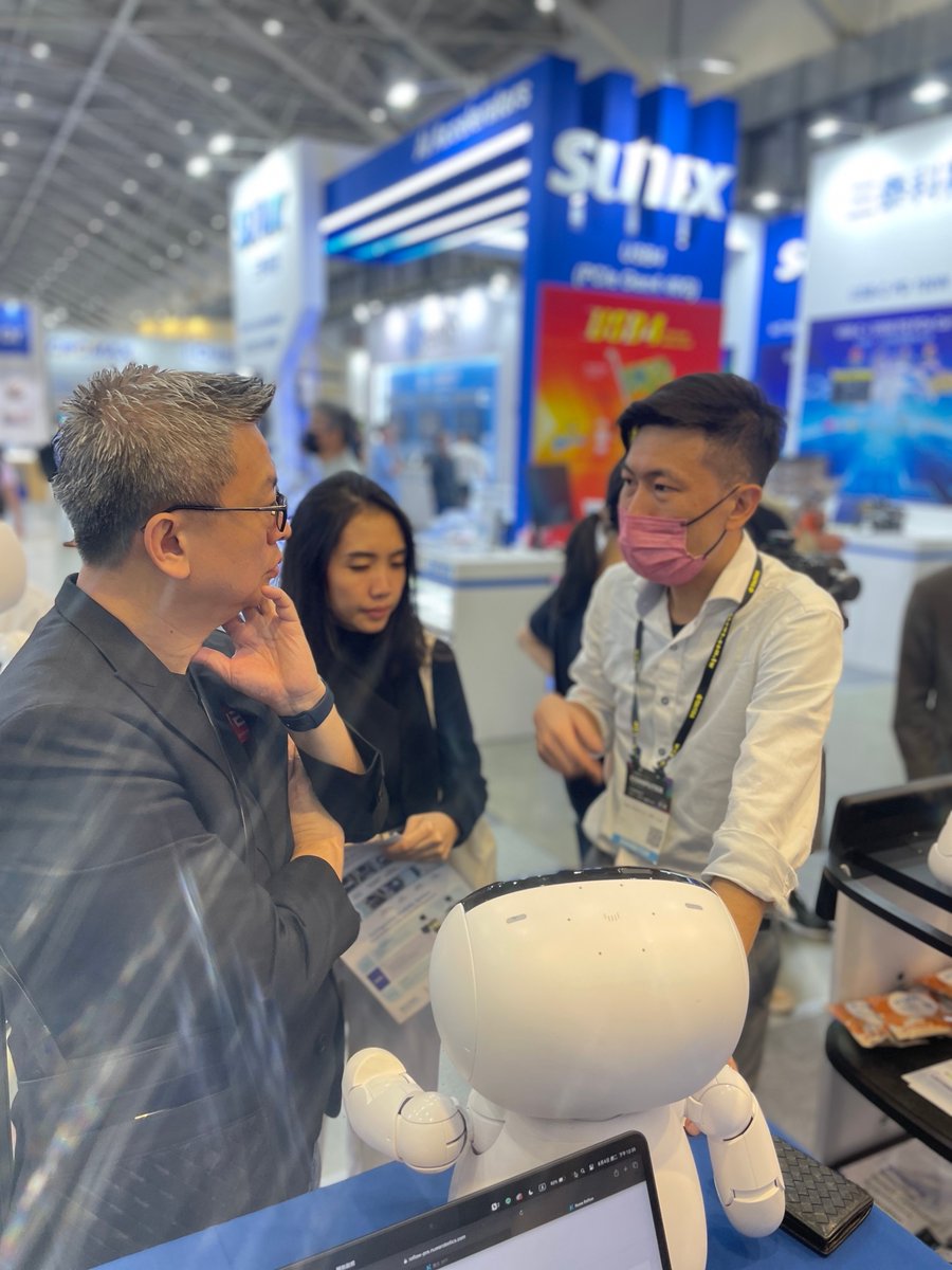 NUWA_ROBOTICS's tweet photo. This year's Computex 🖥️ is grander and more magnificent than ever before.

We extend our heartfelt thanks to everyone who visited and saw our Kebi and Collibot 🤖️. Attendees from at least a dozen different countries 🌍 gathered together, making it an unprecedented event 😆. https://t.co/ciNmmZxUrj