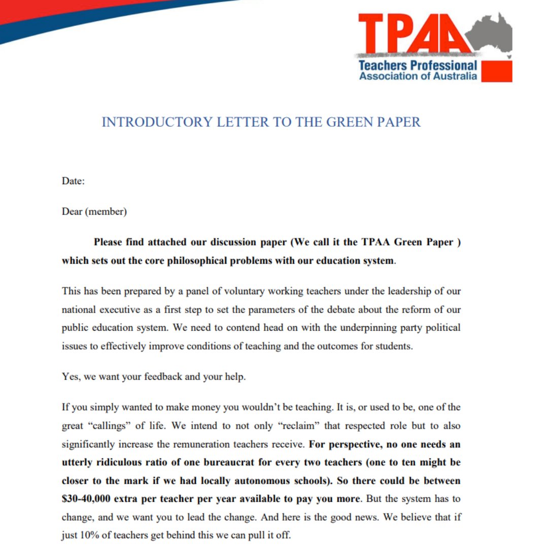 Teachers Professional Association of Queensland tweet media