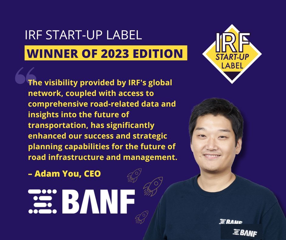 IRFofficial_org's tweet photo. ๐ Apply now for the 2024 Edition of the #IRFStartupLabel! ๐
Meet last year's winner, #BANF, a South Korean #startup that's revolutionising road safety thanks to their cutting-edge tire sensor technology.
๐ Learn more and apply today: https://t.co/B15aN7R60U https://t.co/HHR2HqrUCT