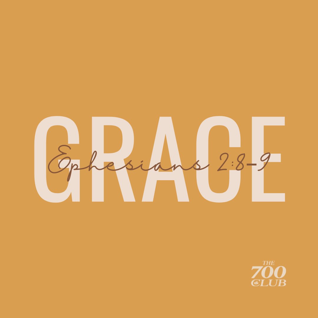 700club's tweet photo. "For it is by grace you have been saved, through faith—and this is not from yourselves, it is the gift of God — not by works, so that no one can boast." Ephesians 2:8-9 https://t.co/bdHl9qr96c