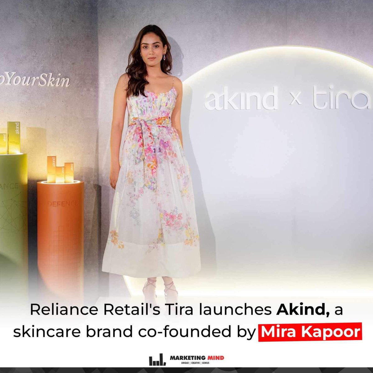 MarketingMind_'s tweet photo. Reliance Retail’s beauty venture, Tira, has partnered with angel investor Mira Kapoor to launch a skincare brand, Akind, under its private label portfolio.
#MarketingMind #Tira #MiraKapoor #Akind #WhatsBuzzing #BeautyVenture https://t.co/C3d6Q5DOeL