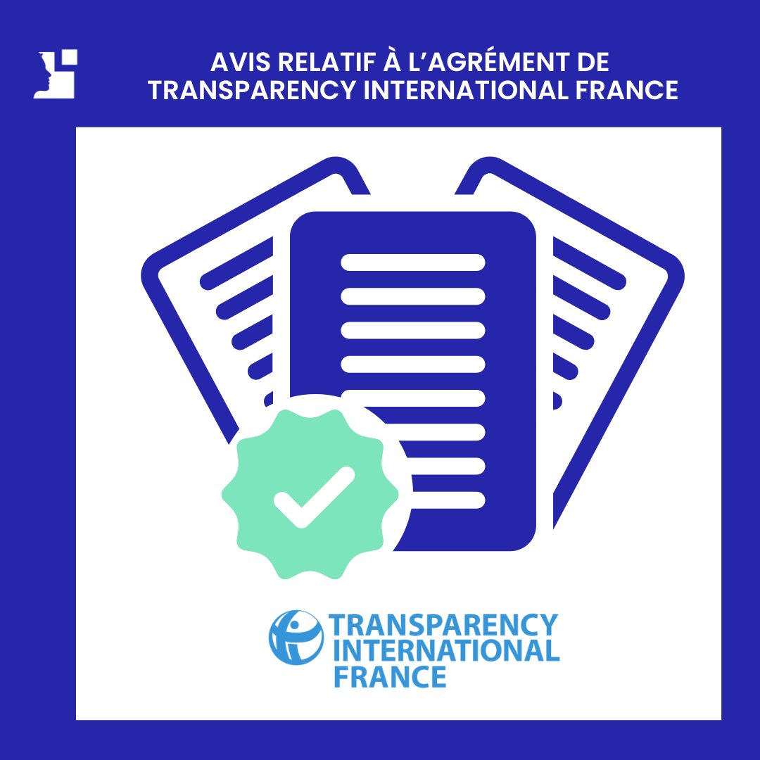HATVP's tweet image. 📑La @HATVP a émis un avis renouvelant pour une durée de trois ans l'#agrément accordé à l'association @TI_France.
🔗 Pour consulter cet avis➡️bit.ly/3KIuzHc