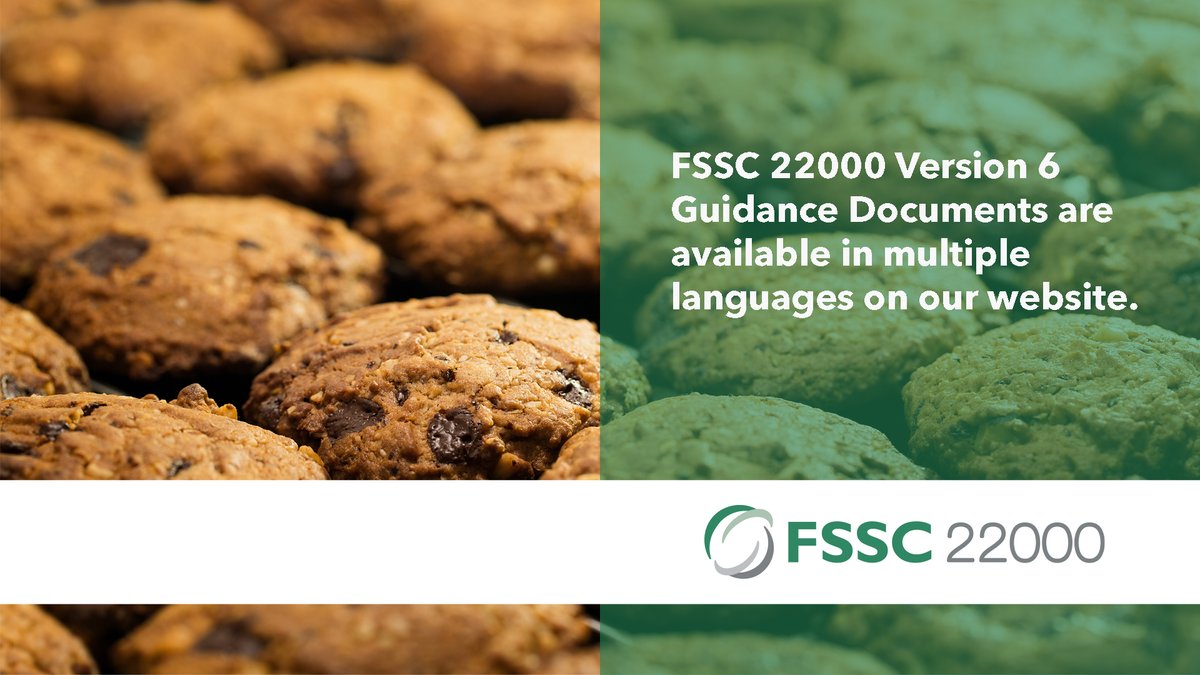 Chinese, Japanese, Portuguese, Spanish and Turkish translations for the two new #FSSC22000 V6 Guidance Documents are available on the FSSC website!

Download the FSSC22000 Guidance Documents for free here: ow.ly/XlJy50SbyOo

#FSMS #FoodLoss #FoodWaste #EquipmentManagement